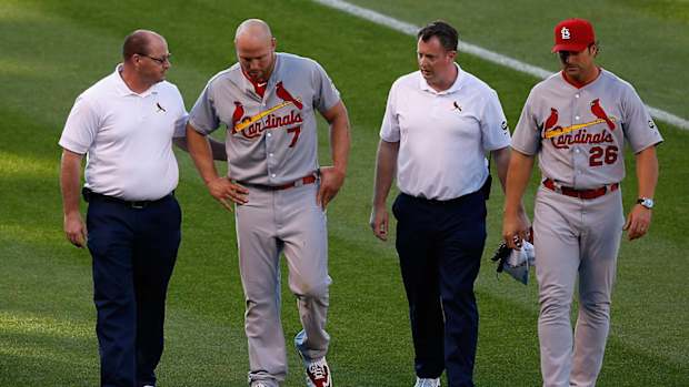 Cardinals place Matt Holliday (quad) on 15-day DL IMAGE